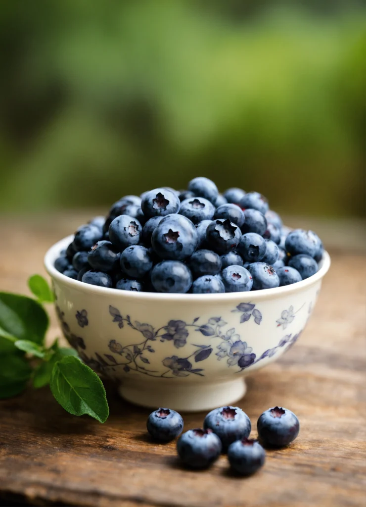 i want a dish that contains a lot of blueberry
